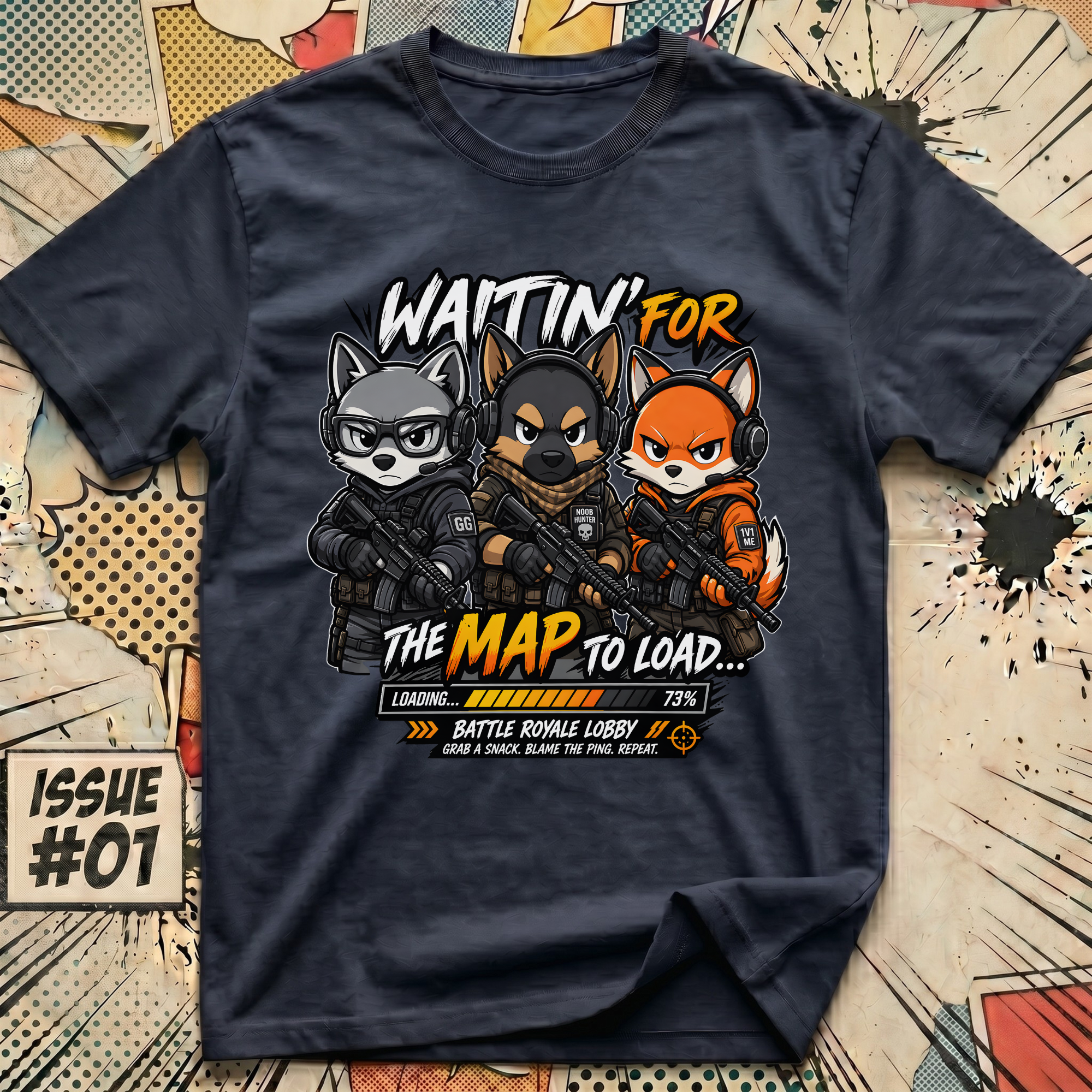 Waitin' for the Map to Load... Battle Royale Lobby T-Shirt