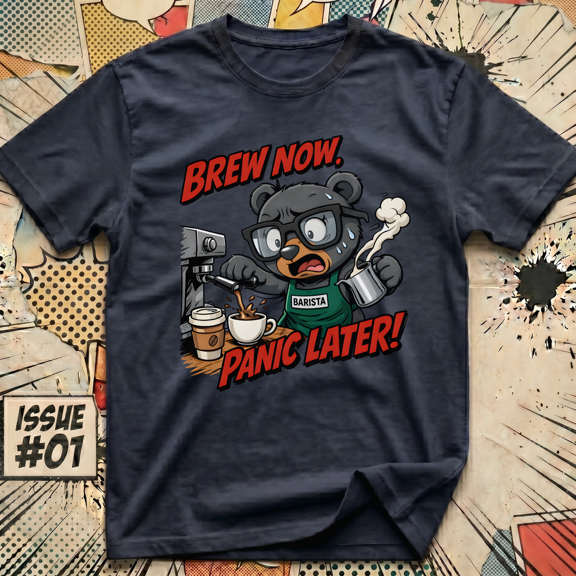 Brew Now Panic Later! T-Shirt