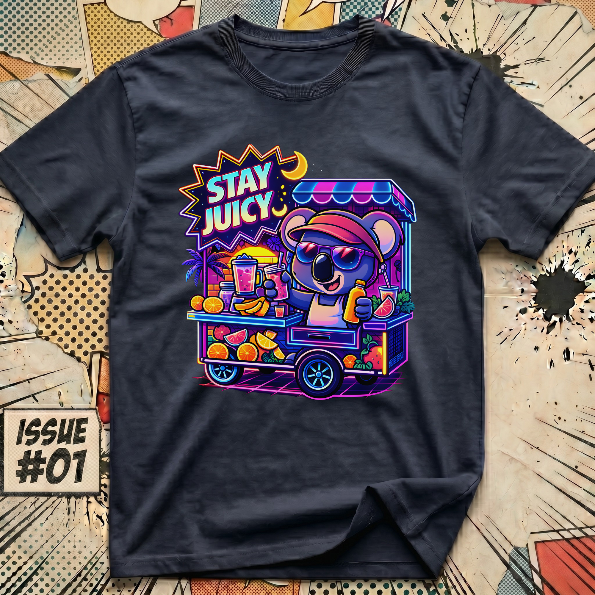 Stay Juicy Neon T-Shirt