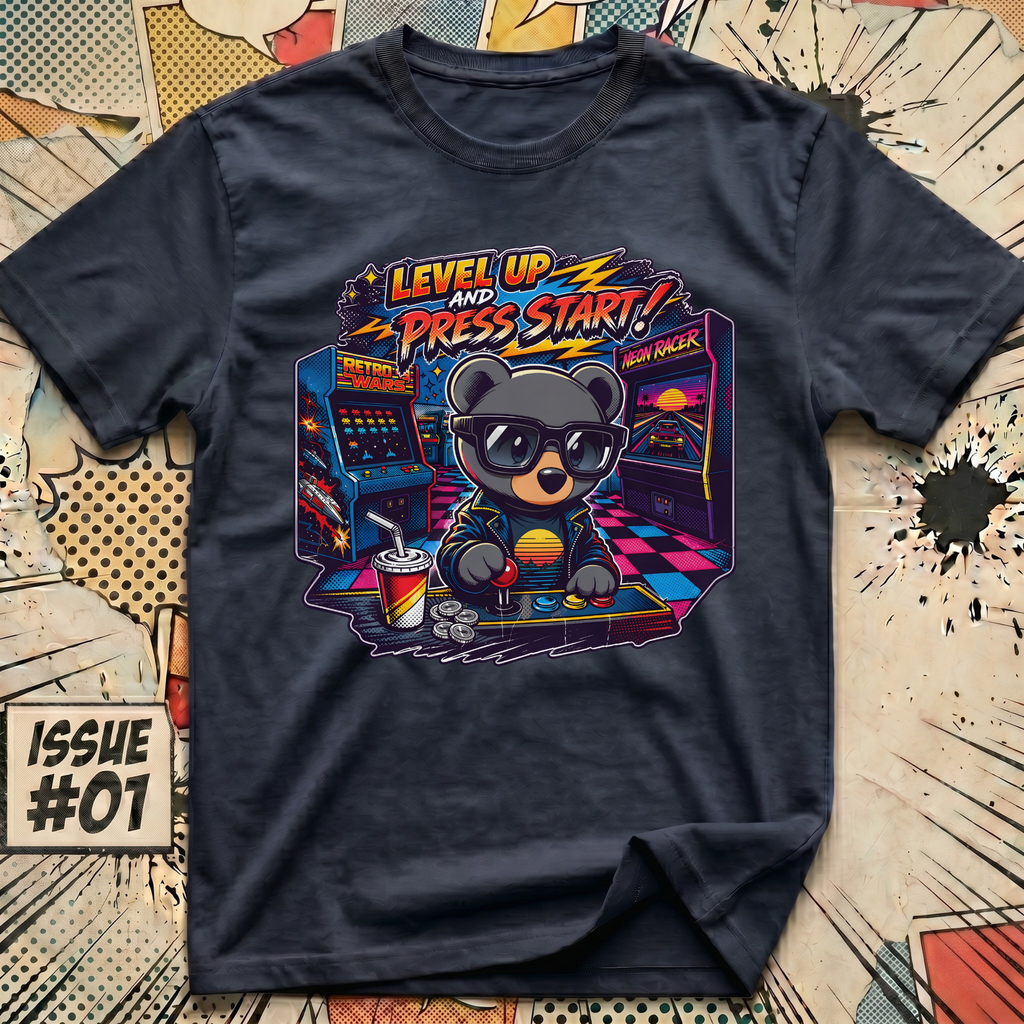 Level Up and Press Start T-Shirt