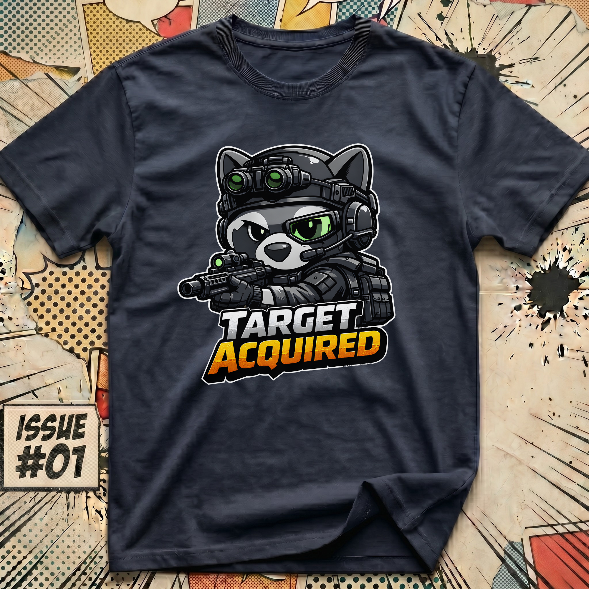 Target Aquired Recon Raccoon T-Shirt