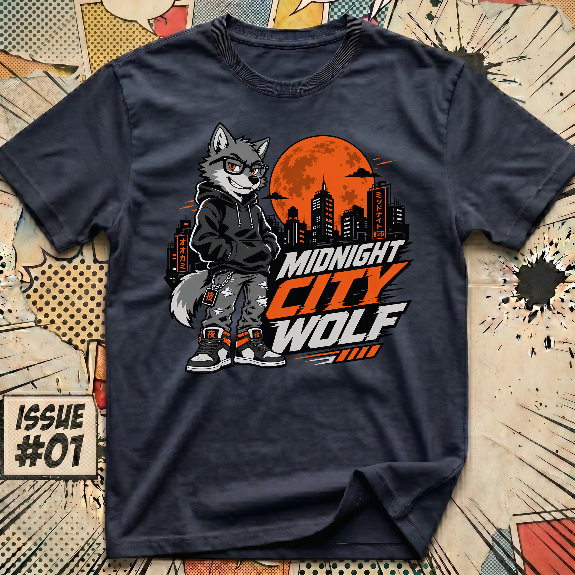 Midnight City Wolf T-Shirt
