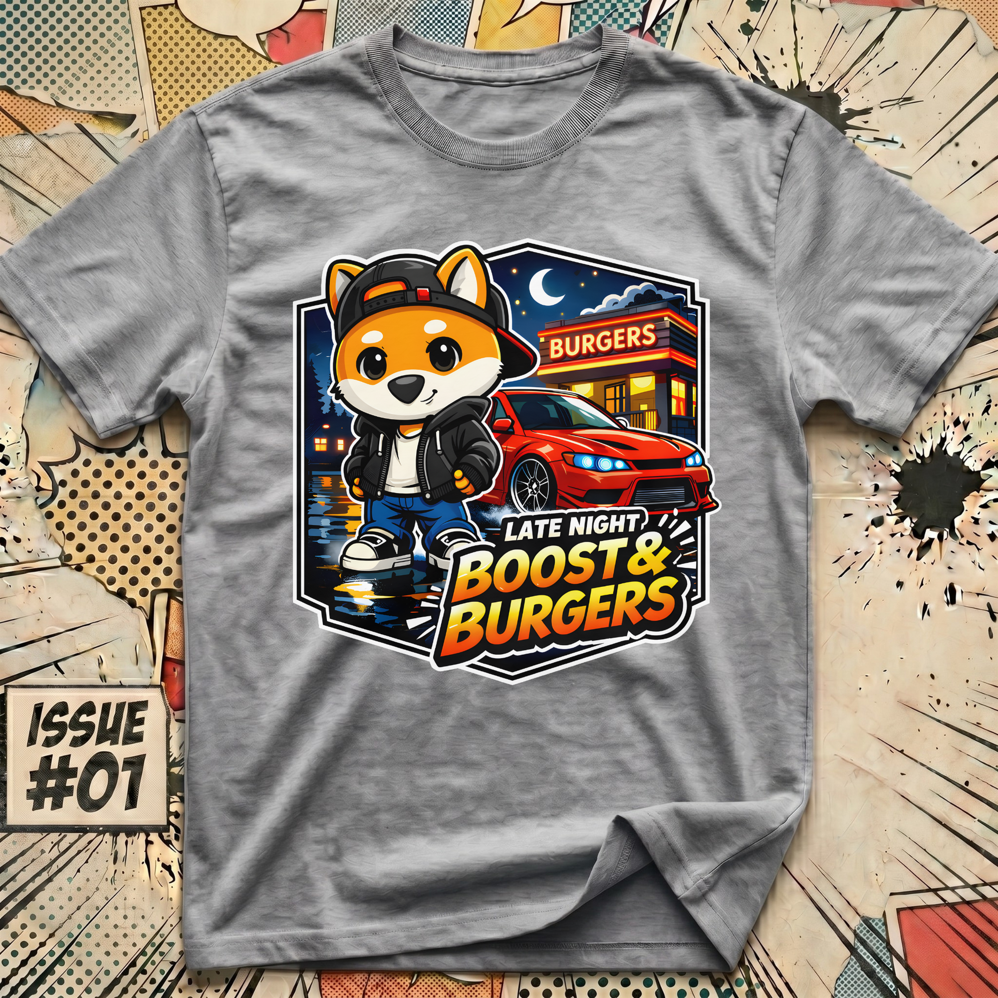 Late Night Boost & Burgers T-Shirt