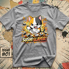 Sushi Slayer Cat T-Shirt