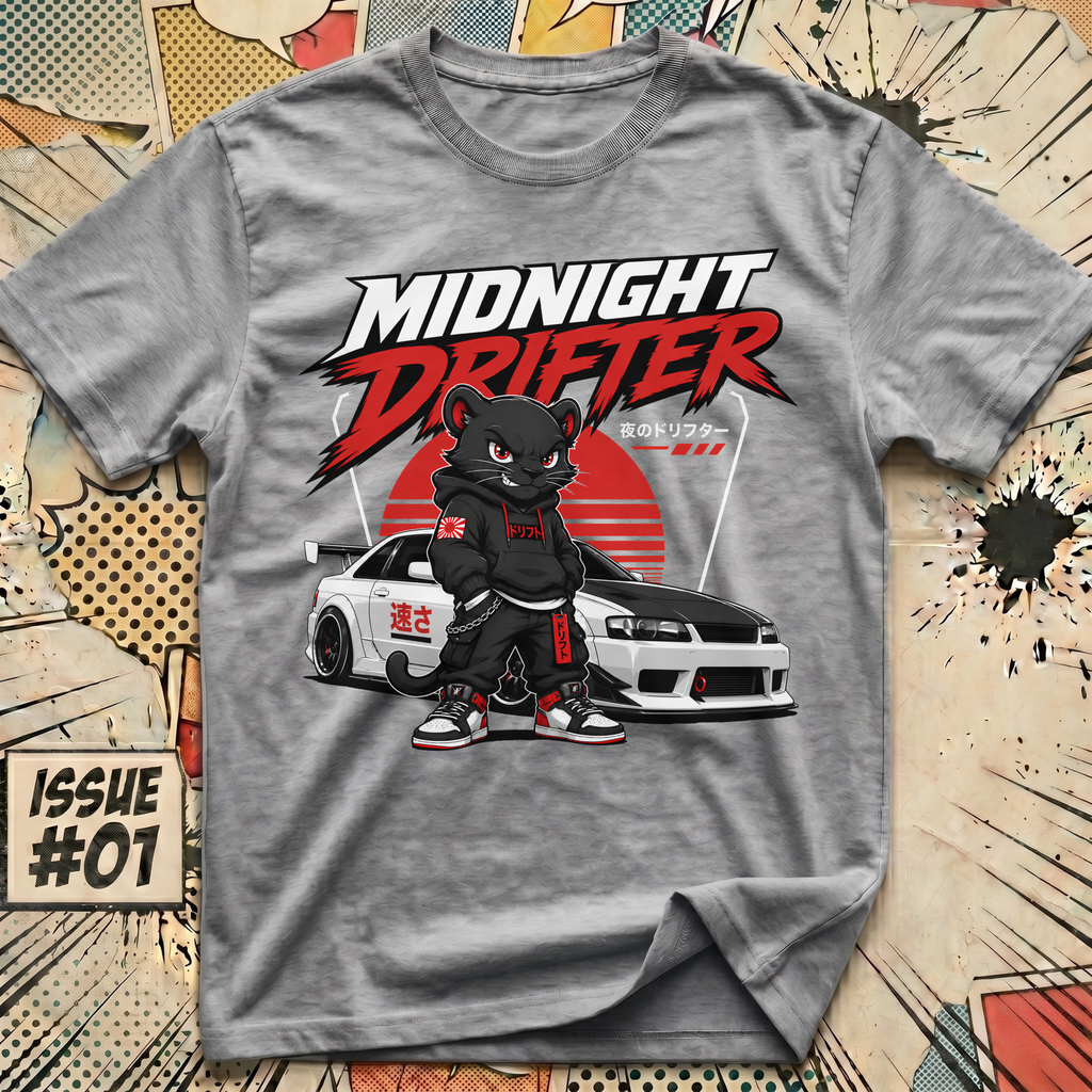 Midnight Drifter Panther T-Shirt