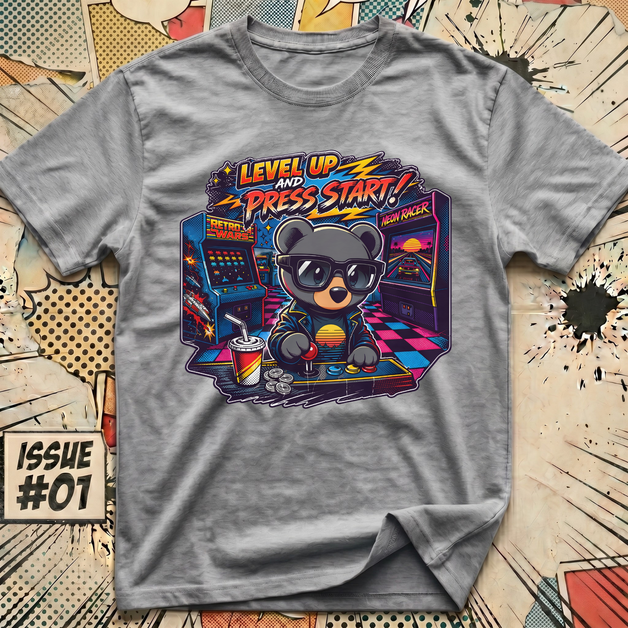 Level Up and Press Start T-Shirt