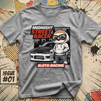 Midnight Street Racer - Sloth Racing T-Shirt