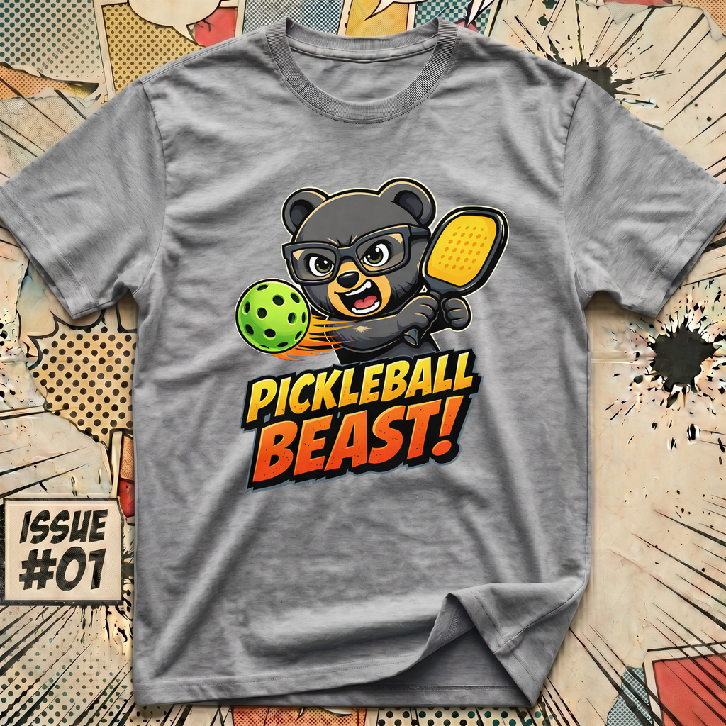 Pickleball Beast Bear T-Shirt