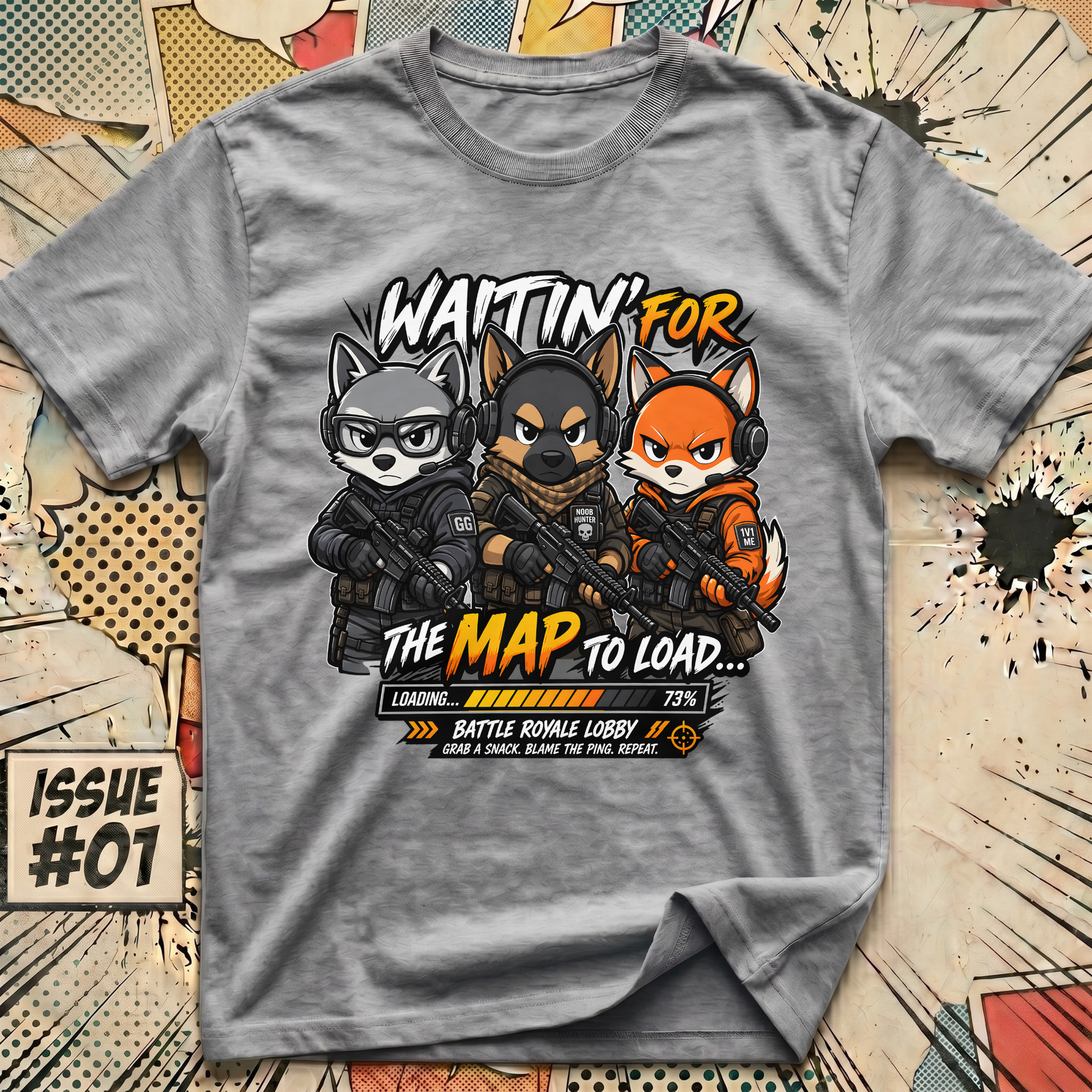 Waitin' for the Map to Load... Battle Royale Lobby T-Shirt