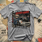 Built Slow Driven Hard Sloth Racing Crew T-Shirt
