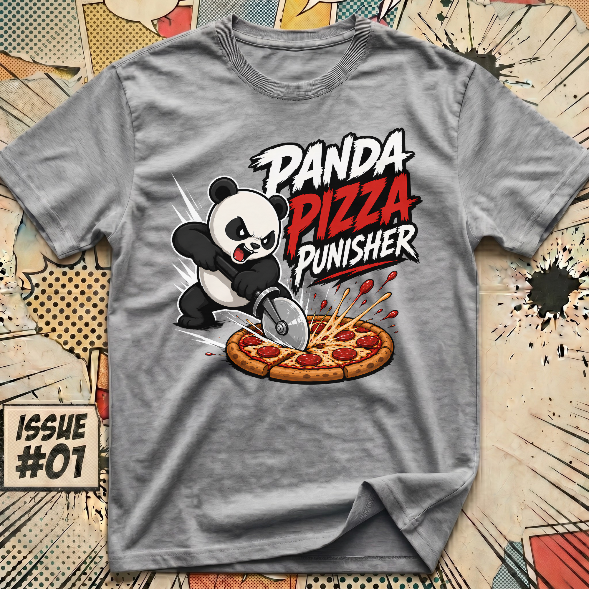 Panda Pizza Punisher T-Shirt
