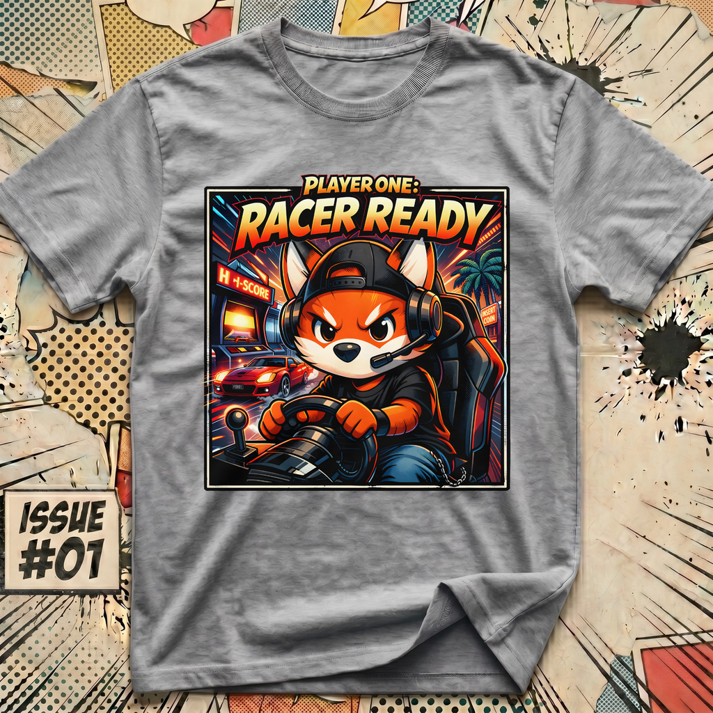 Player One Racer Ready Fox T-Shirt