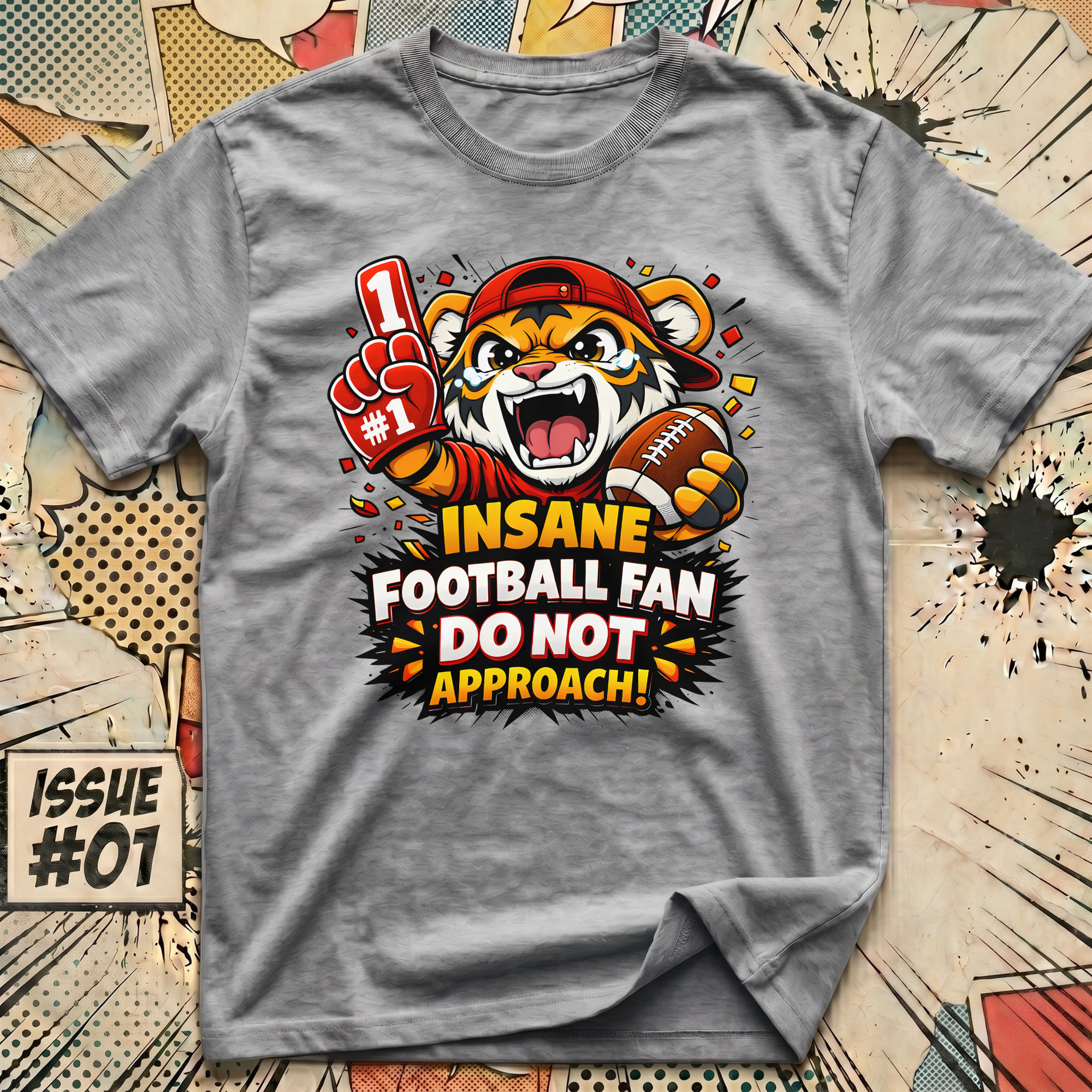 Insane Football Fan - Do Not Approach! T-Shirt