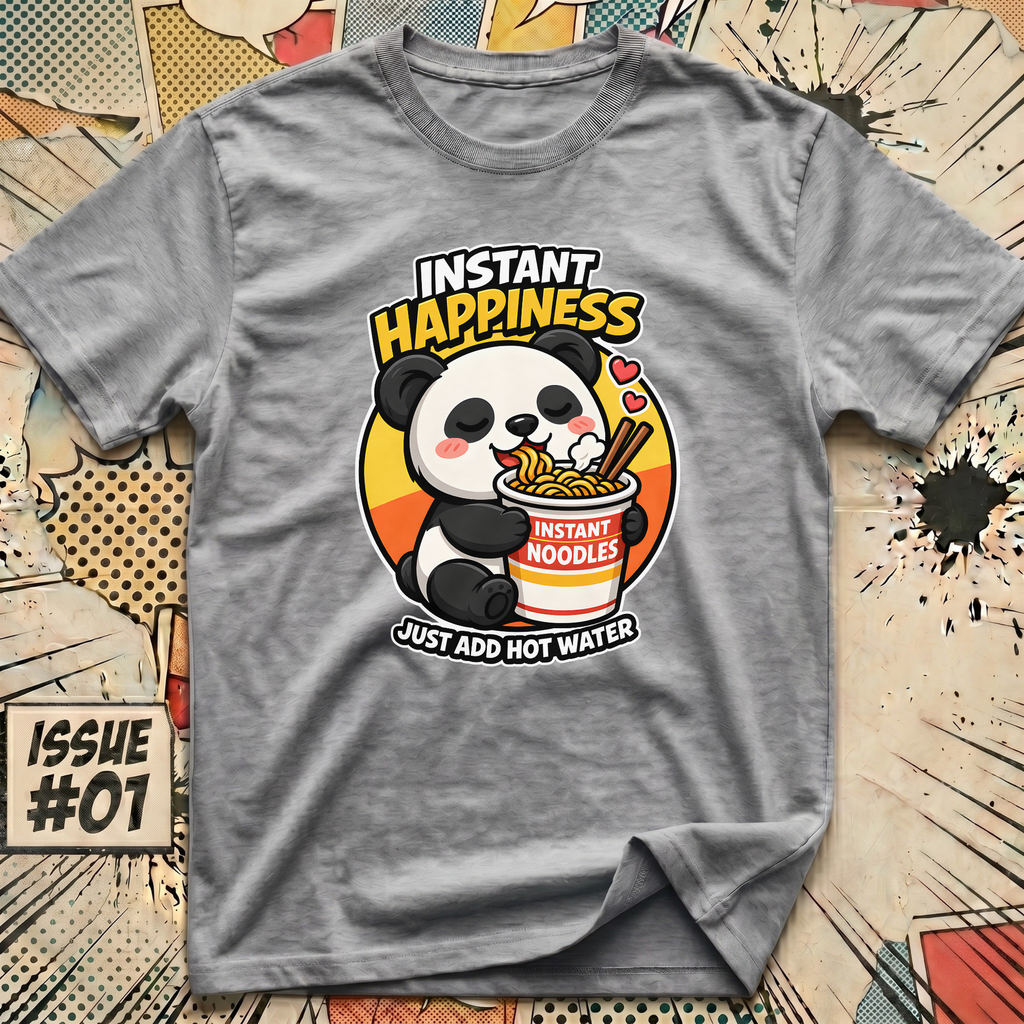 Instant Happiness Panda - Just Add Hot Water T-Shirt