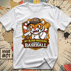 My Blood Pressure Loves Baseball Tiger T-Shirt