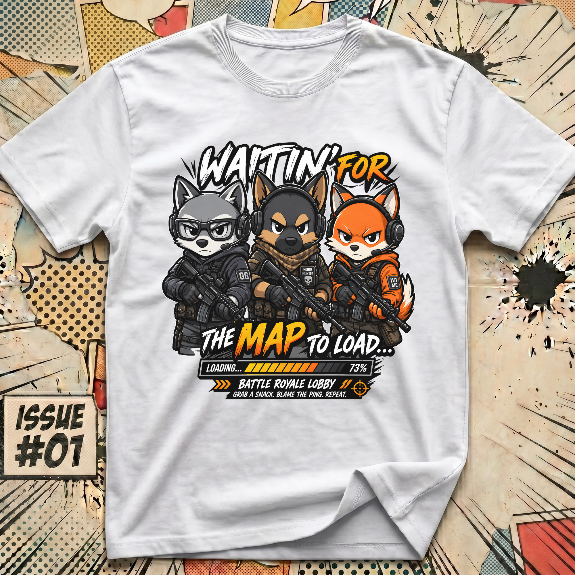 Waitin' for the Map to Load... Battle Royale Lobby T-Shirt