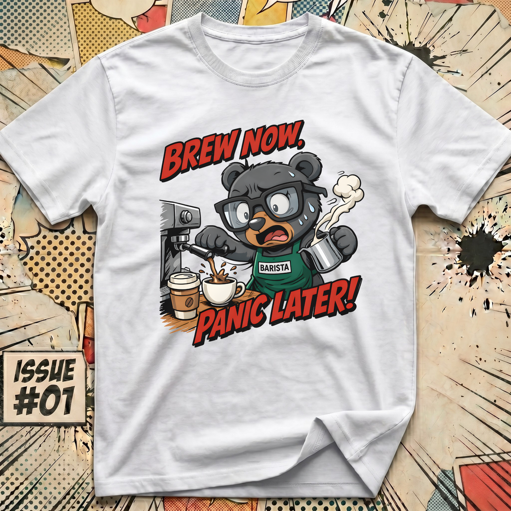 Brew Now Panic Later! T-Shirt