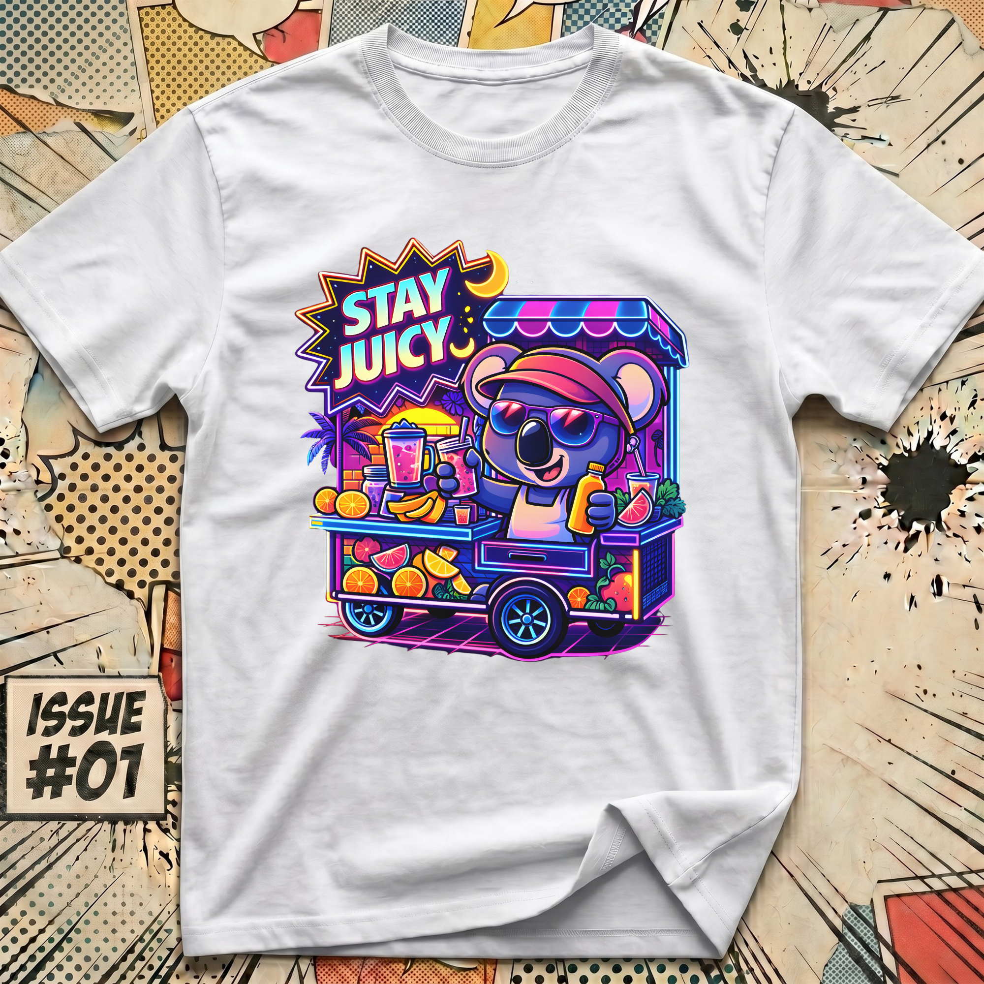 Stay Juicy Neon T-Shirt