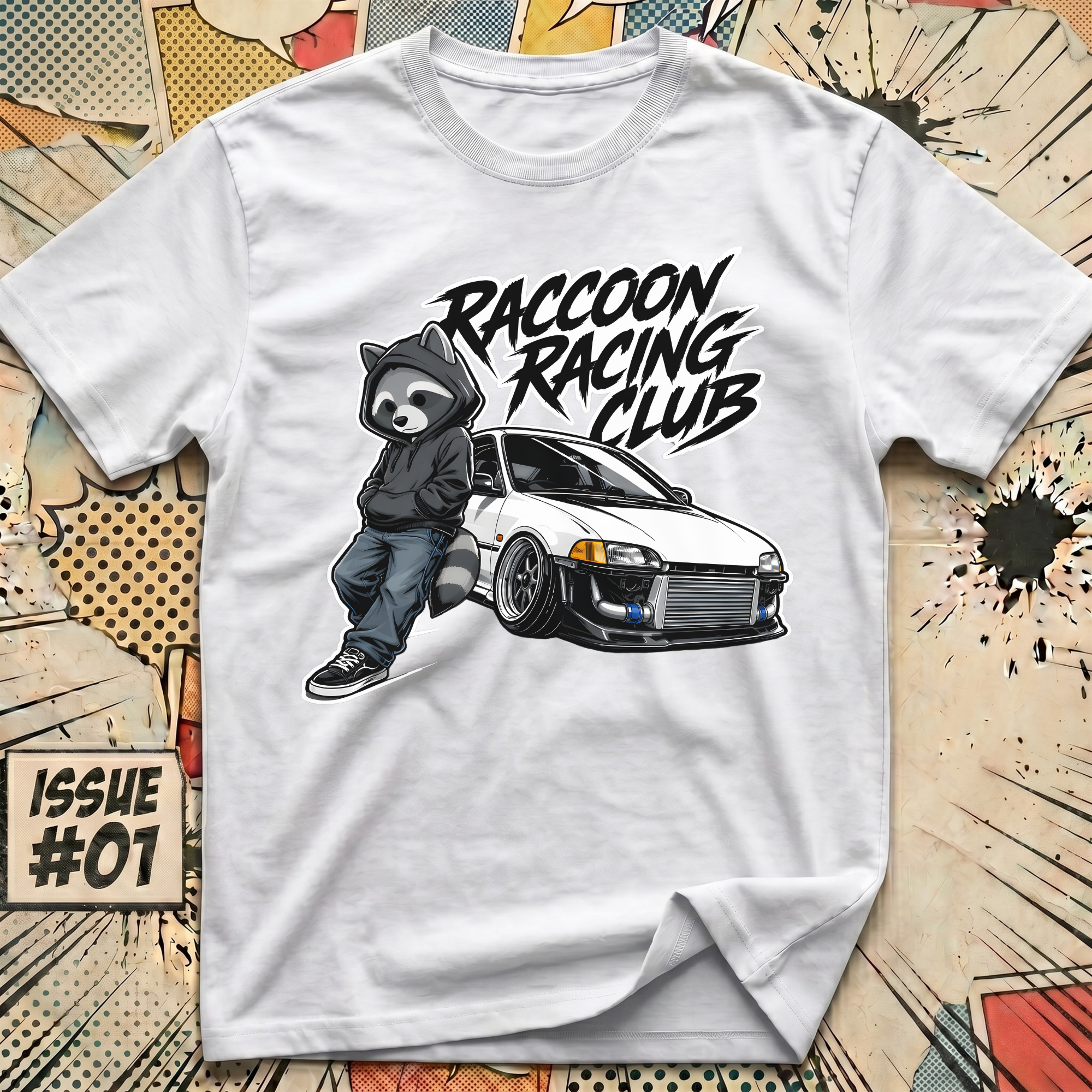 Raccoon Racing Club T-Shirt