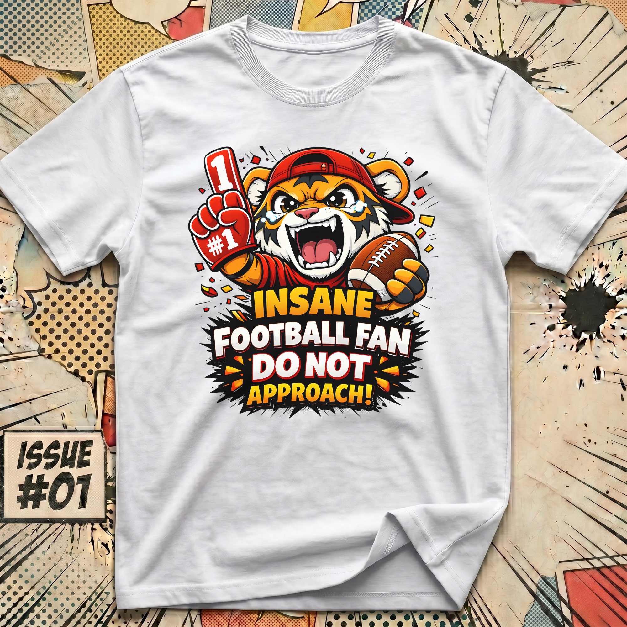 Insane Football Fan - Do Not Approach! T-Shirt
