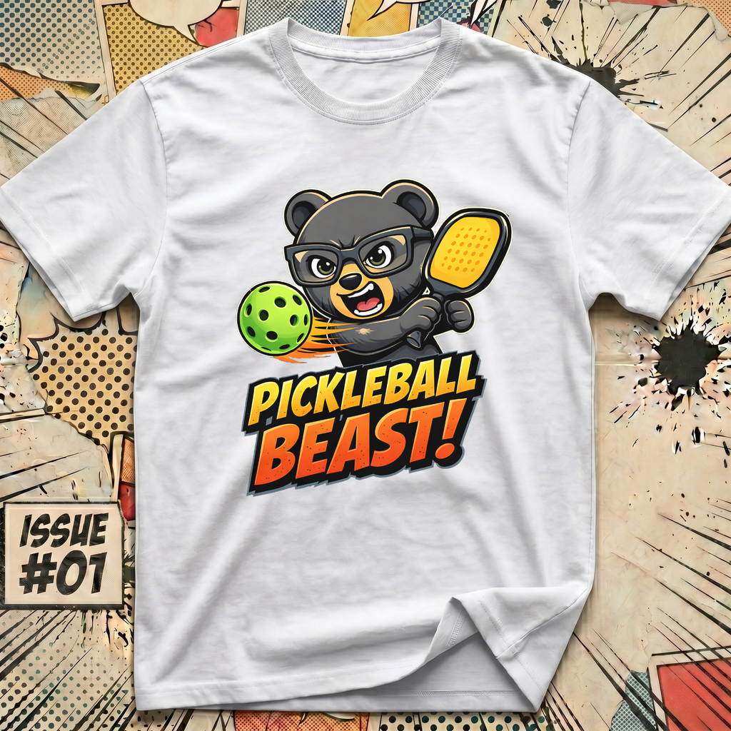 Pickleball Beast Bear T-Shirt