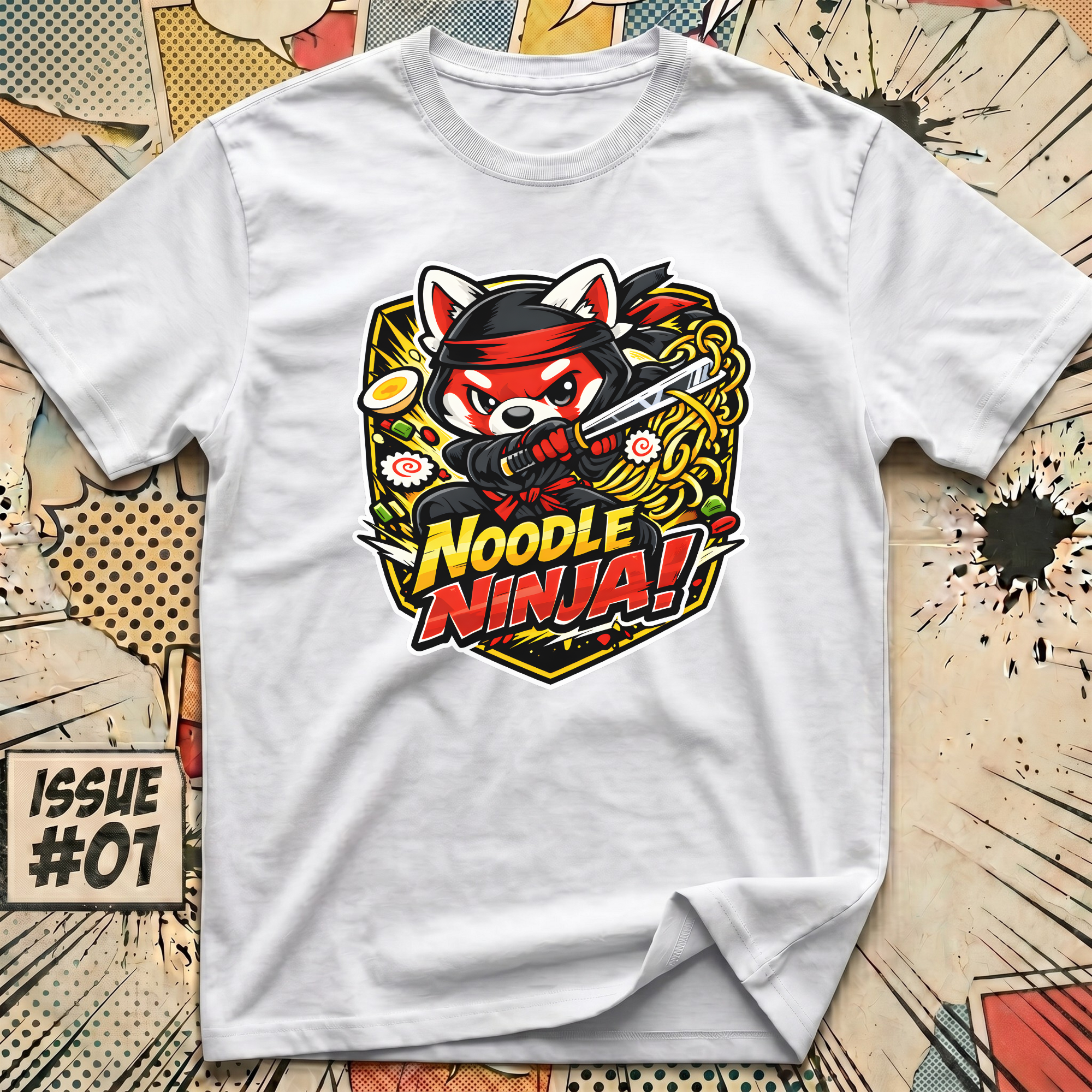 Red Panda Noodle Ninja! T-Shirt
