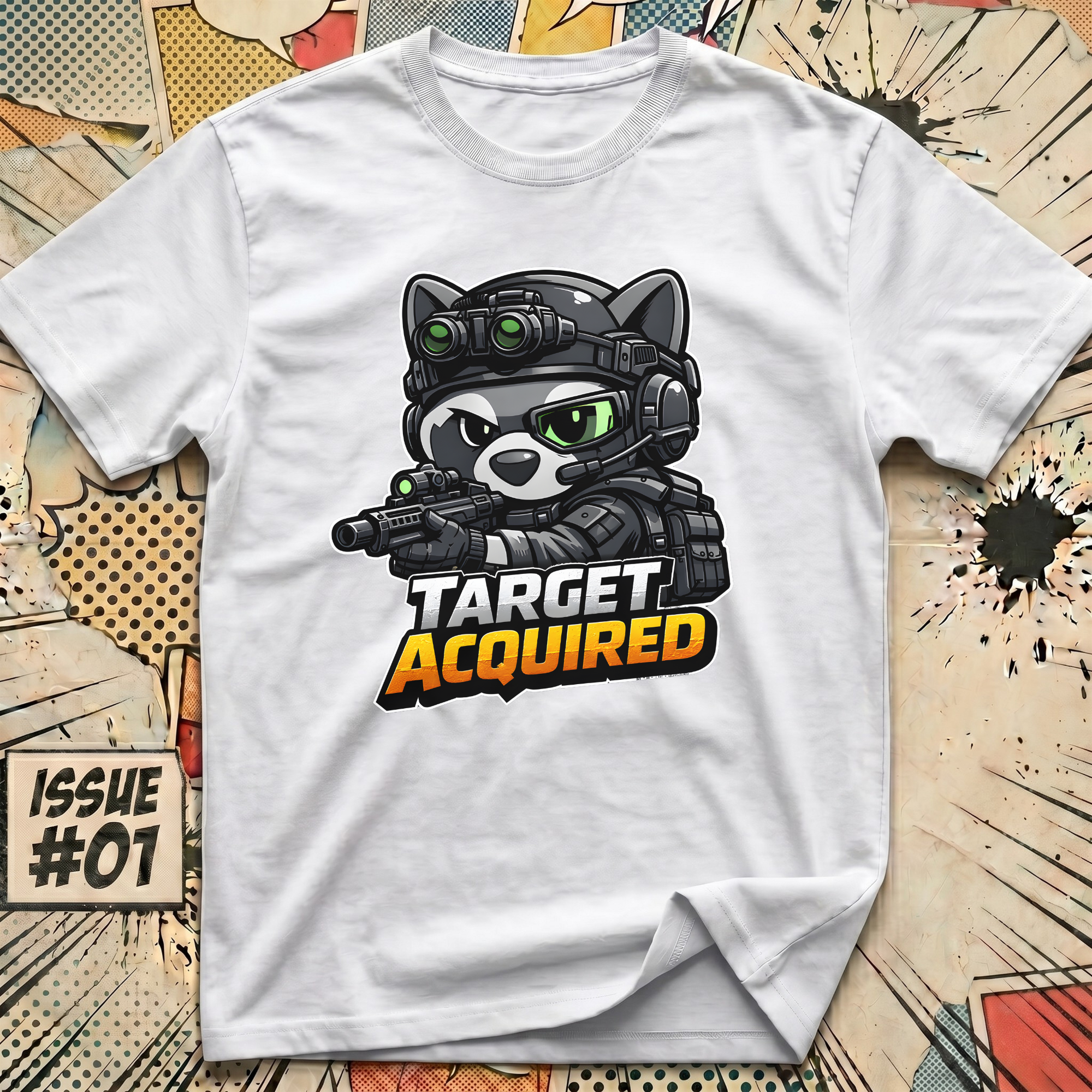 Target Aquired Recon Raccoon T-Shirt