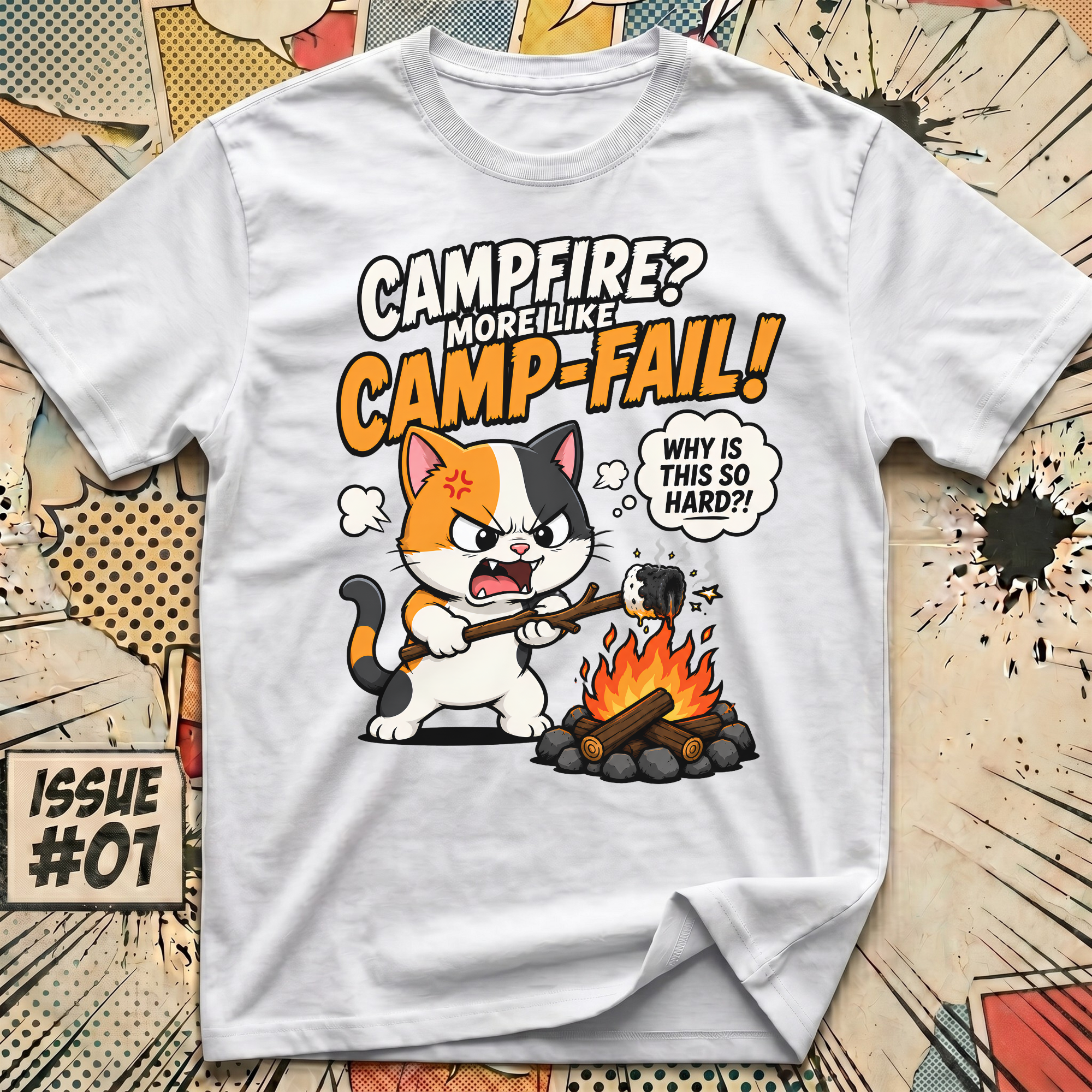 Camp-Fail Cat T-Shirt