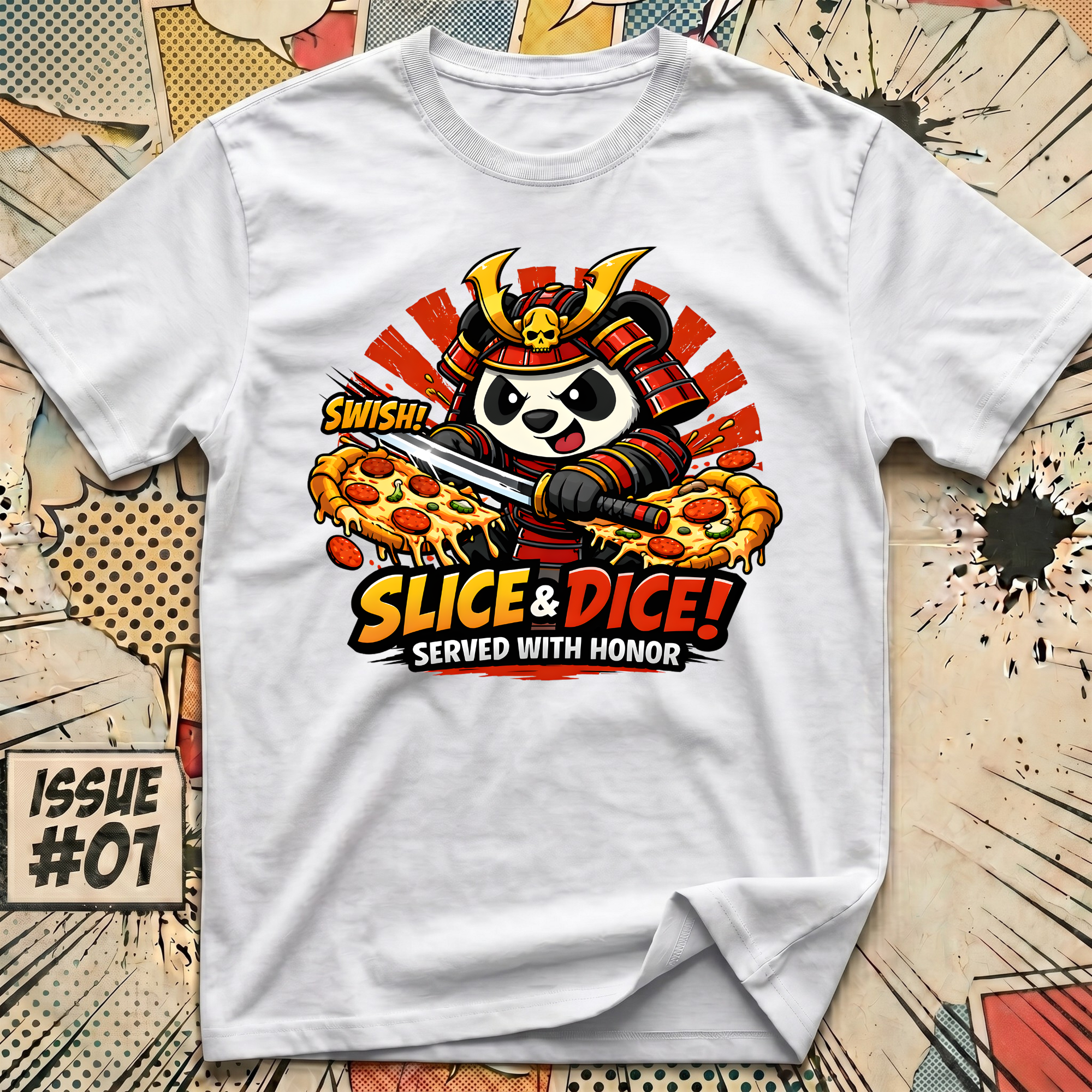 Slice and Dice Panda - Served with Honor T-Shirt